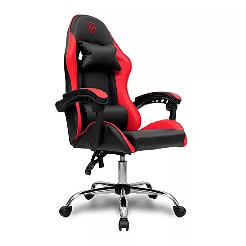 Cadeira Gamer TGT Heron, Preta e Vermelha, TGT-HR-BRD01